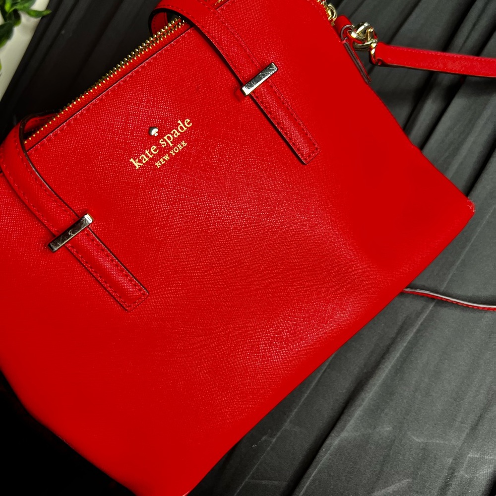 Red kate spade purse